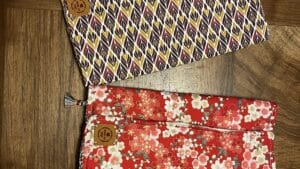 Pochette terminée atelier couture pochette livre