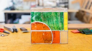 Atelier sertissage de vitrail "Tiffany"