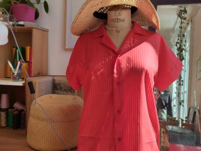 Chemise manches courtes formation Couture en région PACA : métiers de la mode et vêtement flou