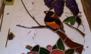 Assemblage motif Formation vitrailliste proche de Quimper