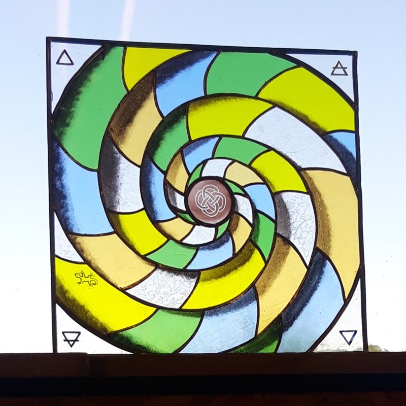 Vitrail celtique par un vitrailliste