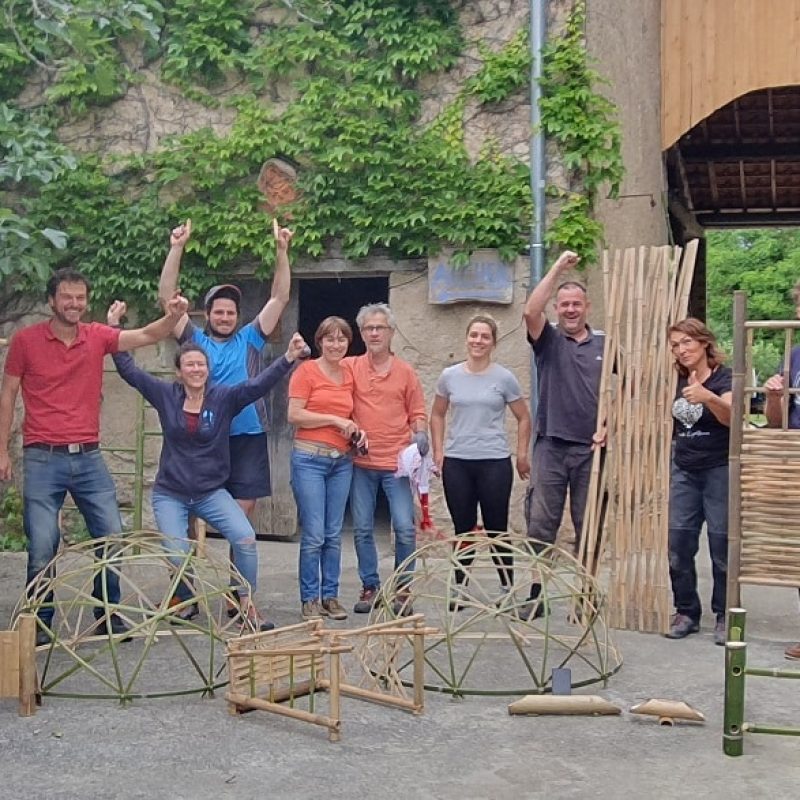 Partie libre et créative Bertrand Chereau, Bamboutier en Ariège