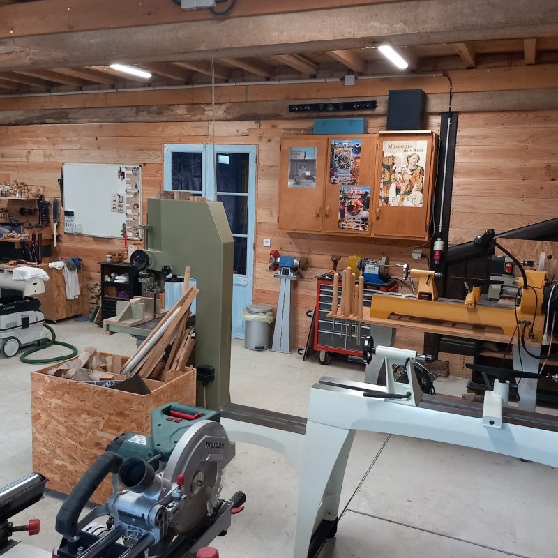 Atelier de tournage sur bois