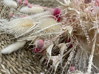 Bouquet rose formation fleurs séchées à Paris