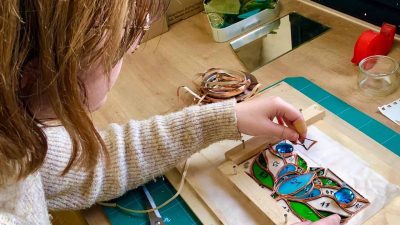 Stage d'initiation au vitrail Tiffany