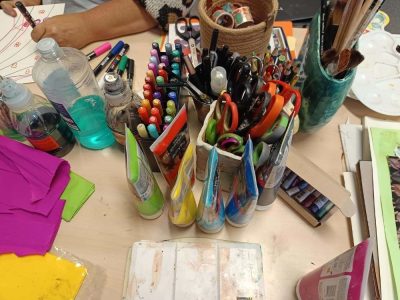 Matériel utilisé pendant la formation initiation à l'art thérapie