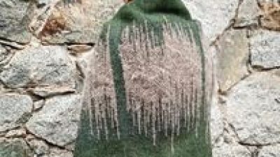 Plaid fait pendant le stage de tissage