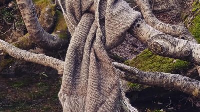 Echarpe faite pendant le stage de tissage