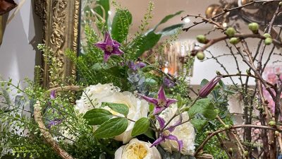 Bouquet pendant le stage de fleuriste à Paris
