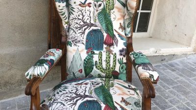 Stage en tapisserie d'ameublement : restauration de fauteuil Voltaire