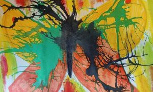 Peinture réalisée lors d'une formation d'initiation à l'art thérapie
