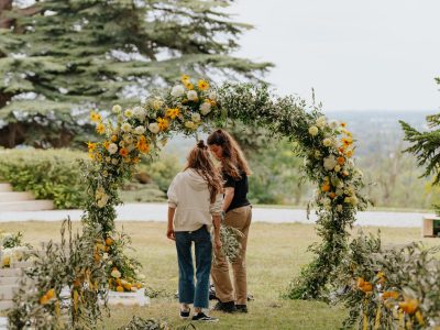 Exemple de décorations florales possible de faire après la formation fleuriste à Bordeaux