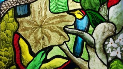 Amazonie stage de vitrail Tiffany dans le Gers