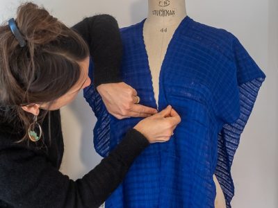 Haut bleu formation Couture en région PACA : métiers de la mode et vêtement flou