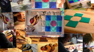 Kaléidoscope stage de vitrail au plomb dans le Gers