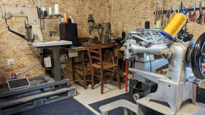 Intérieur atelier cordonnerie 360° en Haute Garonne