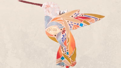 Colibri joie orange atelier Mosaïque : Crée votre Colibri
