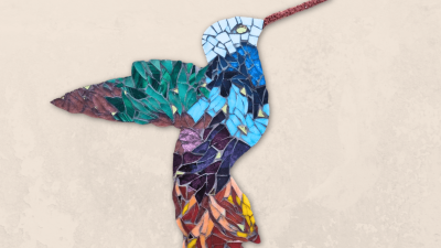 Colibri arc-en-ciel atelier Mosaïque : Crée votre Colibri