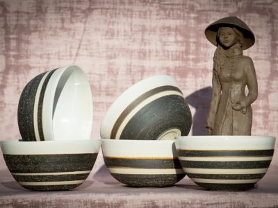 Céramiques faites à Lannemezan au cours d'une formation avec un céramiste