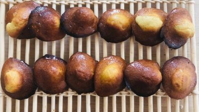 Madeleines faites pendant le stage en boulangerie