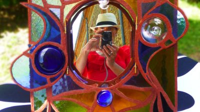 Exemple de vitrail mexicain et écologique de Florence Floraluz