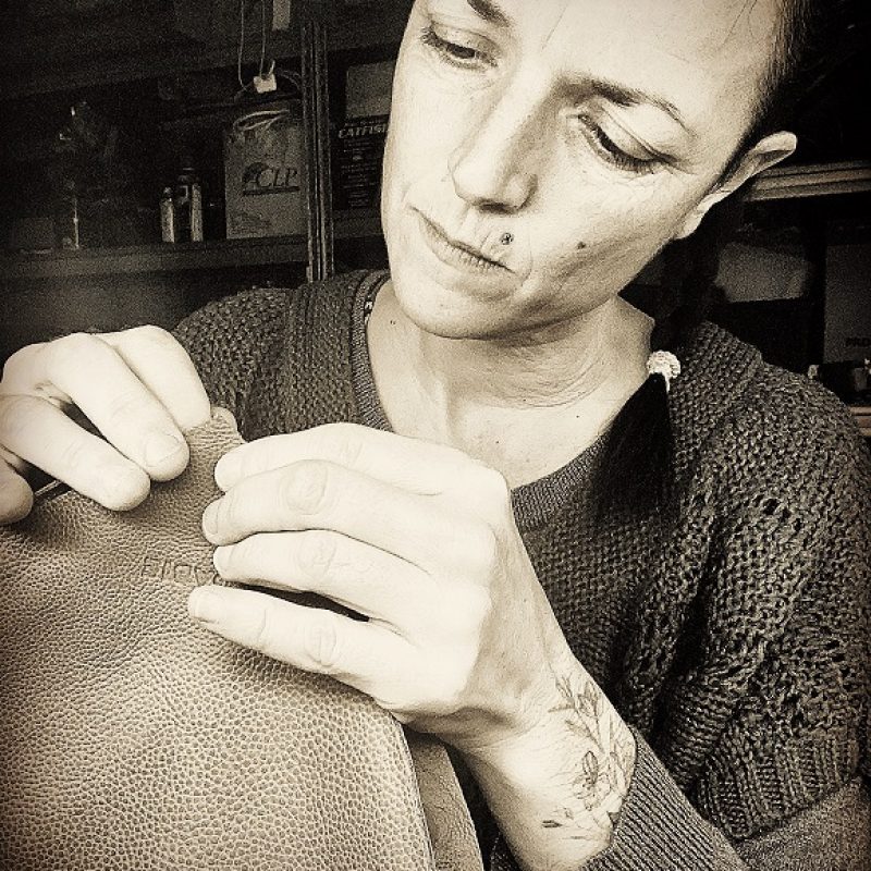 Cerise Pellizzoni, artisane maroquinier