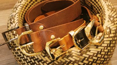 Ceintures en cuir atelier d'initiation au cuir