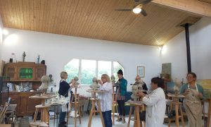 Stagiaires formation sculpture figurative