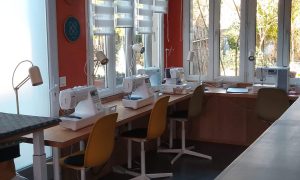 Poste de travail Stéphanie Marguier, couturière à Dijon
