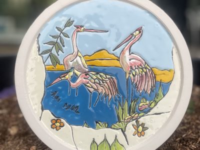 Pélicans formation décoration céramique proche de Tarbes