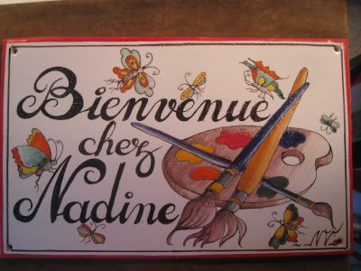 Plaque atelier formation Décoration en Céramique dans le lot