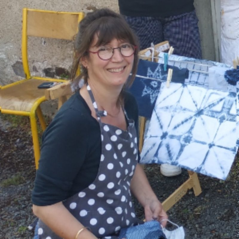 Sandrine Pincemaille, teinturière avec technique Shibori