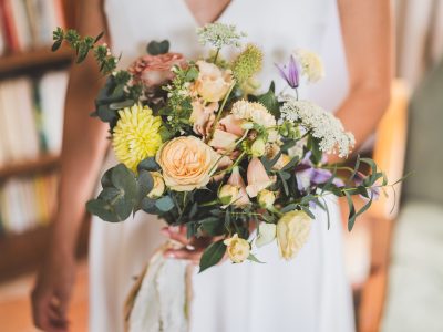 Bouquet de fleurs pendant la formation fleuriste à Bordeaux