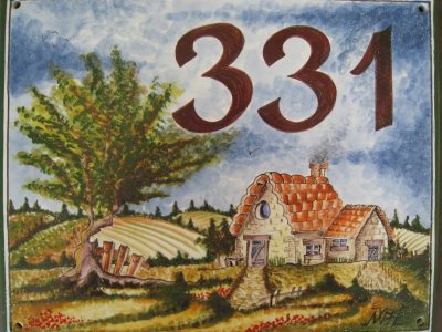 Numéro plaque formation Décoration en Céramique dans le lot