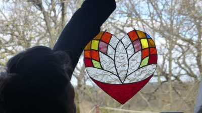 Cœur atelier d'initiation au Tiffany dans le Gers
