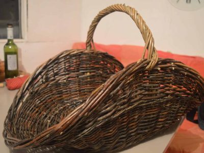 Corbeille à bois formation à la vannerie d'osier en région PACA
