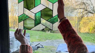 Vitrail vert stage de vitrail au plomb dans le Gers