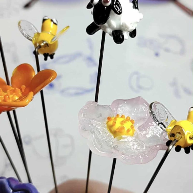 Plantes en verre atelier de Sylvie Lepage à Colomiers