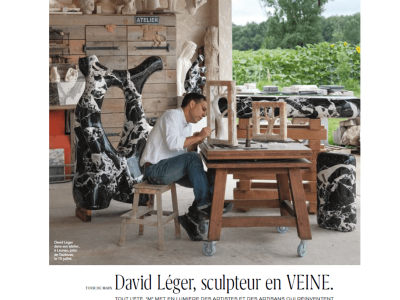 Article du Monde sur David, formateur tailleur de pierre et sculpteur vers Toulouse