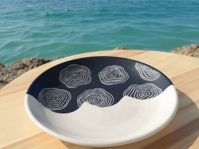 Assiette pendant la formation céramique et poterie à Nice dans les Alpes Maritimes