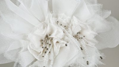 Peigne mariée atelier création de bijoux textiles