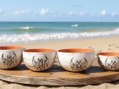 Bols pendant la formation céramique en Normandie