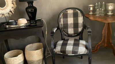 Fauteuil cabriolet d'un client de Sandrine Boulanger, tapissière d'ameublement