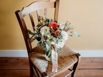 Bouquet de fleurs faits pendant la formation fleuriste à Bordeaux en Gironde