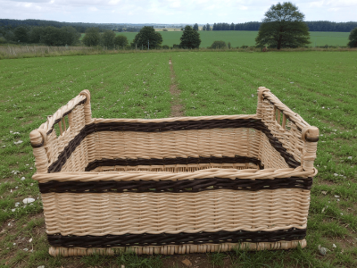 Corbeille en osier pendant la formation vannerie avec un vannier vers Paris en Île-de-France