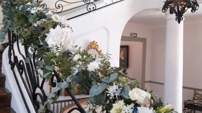 Créations pendant l'atelier en scénographie florale vers Rouen