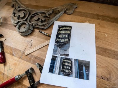 Boiserie au cours de la formation ébénisterie avec un ébéniste vers Angoulême en Charente, Nouvelle Aquitaine