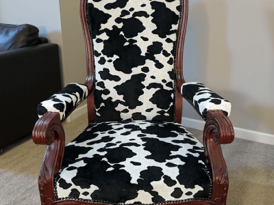 Fauteuil pendant la formation tapisserie d'ameublement vers Toulouse