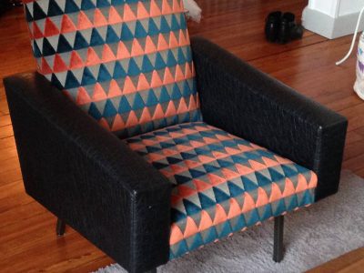 Fauteuil pendant la formation tapissier d'ameublement à Bordeaux en Nouvelle Aquitaine