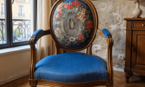 Fauteuil pendant la formation tapissier décorateur proche de Toulouse